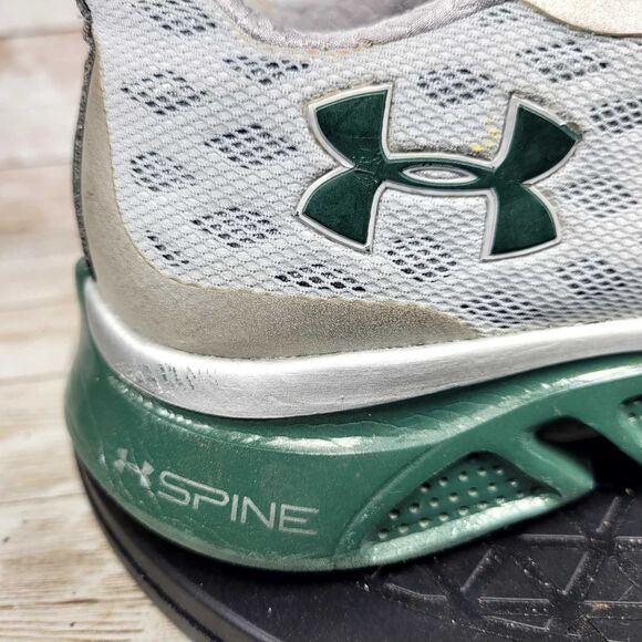 Under Armour Spine Women's Size 8.5 Green /white Running Shoes - Picture 2 of 11